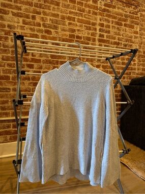 LOFT Light Gray Turtleneck Sweater